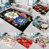 Artistic Floral Pattern Area Rug With Colorful Vivid Flower Designs Soft Decorative Carpet For Living Room Bedroom Home Decor