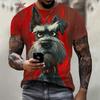 Summer Funny Dog Pattern 3D Print Men's T Shirt Casual O-Neck Loose Short Sleeve Fashion Trend Men Clothing Oversized T-Shirt