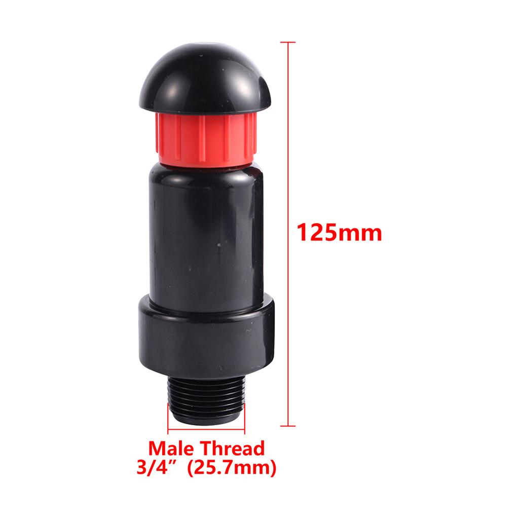 Automatische Einlass-/Auslassventile 3/4" 1" Außengewinde Kunststoffverbinder Ventil Gartenbewässerungsschlauchverbinder Bewässerungsrohrfittings