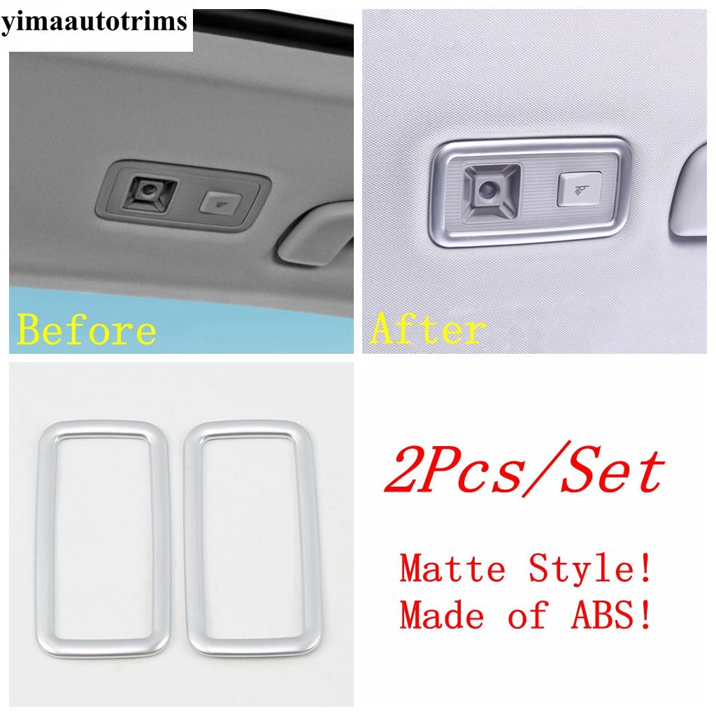 Roof Reading Lights Lamps Frame Cover Kit Trim For Volkswagen T-Roc T Roc 2018 - 2025 ABS / Stainless Steel Interior Accessories