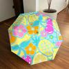1pc Pineapple Floral Pattern Automatic Open/Close Umbrella, Formal Events - Ideal Gift for Family or Friends, Outdoor Accessory Yy251211206