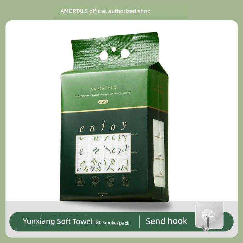 

AMORTALS Набор семейных салфеток для лица Подвесной Съемный Большая вместимость Настенный Утолщенный Одноразовое Чистящее полотенце Family Pack 1 Lip [180 Smoke]](Send hook * 1)