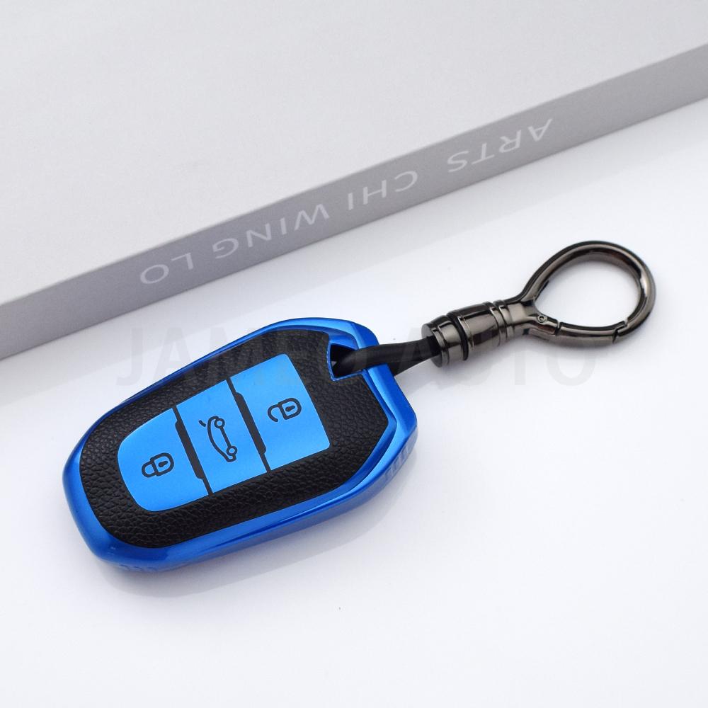 For Peugeot 2008 3008 4008 5008 308 408 508 Citroen C1 C2 C4 C6 C3-XR Picasso Grand DS3 DS5 TPU Car Key Case Cover