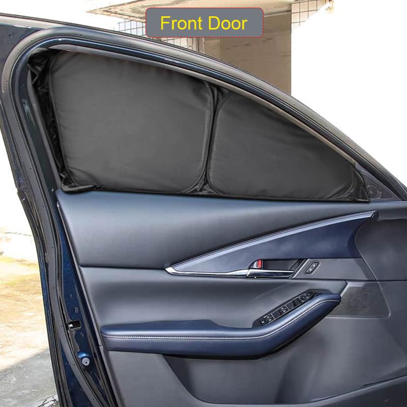 Car Black Window Privacy Sunshade For MAZDA CX-30 DM 2019-Present Auto Anti-UV Heat Insulation Protect Cover Interior Accessory