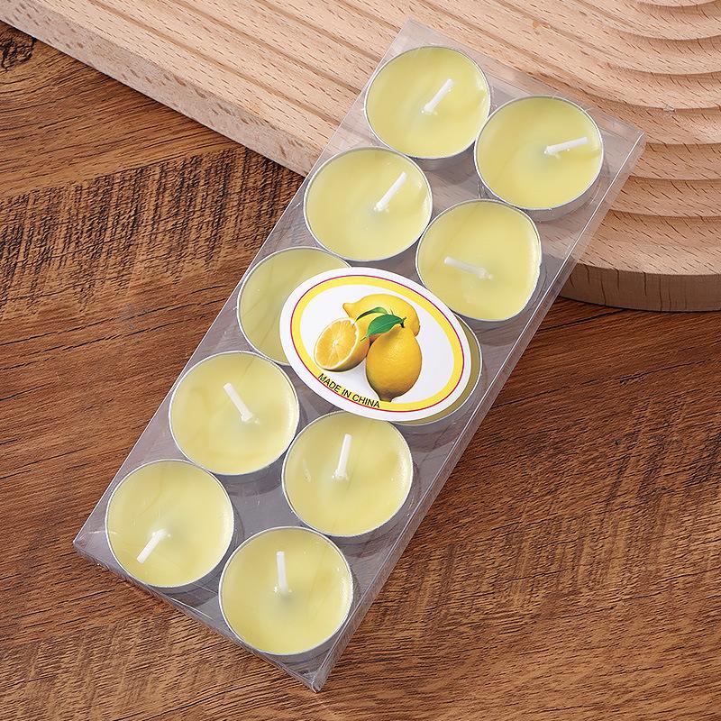 10 Round Candles Candlelight Dinner Candle Hotel Warm Tea KTV Glass Cup Candle Bar Candle Couple Supplies Candle