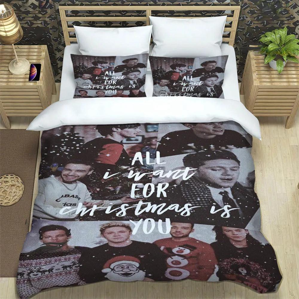 OOne Music Band Direction Bettwäsche Kollektion Einzelbett Doppelbett Vollgröße Queen Size King Size Bett Kollektion Schlafzimmer für Erwachsene und Kinder Bettbezug Kollektion Heimtextilien