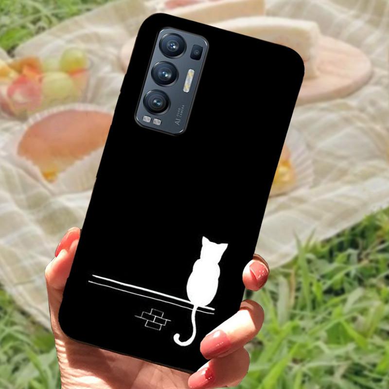 For OPPO Find X3 Neo Case Cover Silicone Soft Marble Black Bumper Funda Coque for Oppo Find X3 Lite Protective Capa FindX3 Neo
