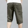 Men's Loose Fit Cargo Shorts with Multiple Pockets Drawstring Waist Casual Knee Length Cotton Shorts for Daily Wear