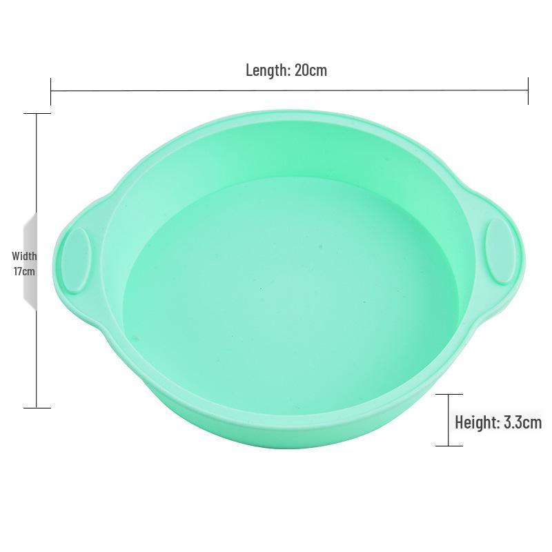 Heat-Resistant Silicone Baking Molds: Round & Rectangular for DIY Cake, Bread, and Toast