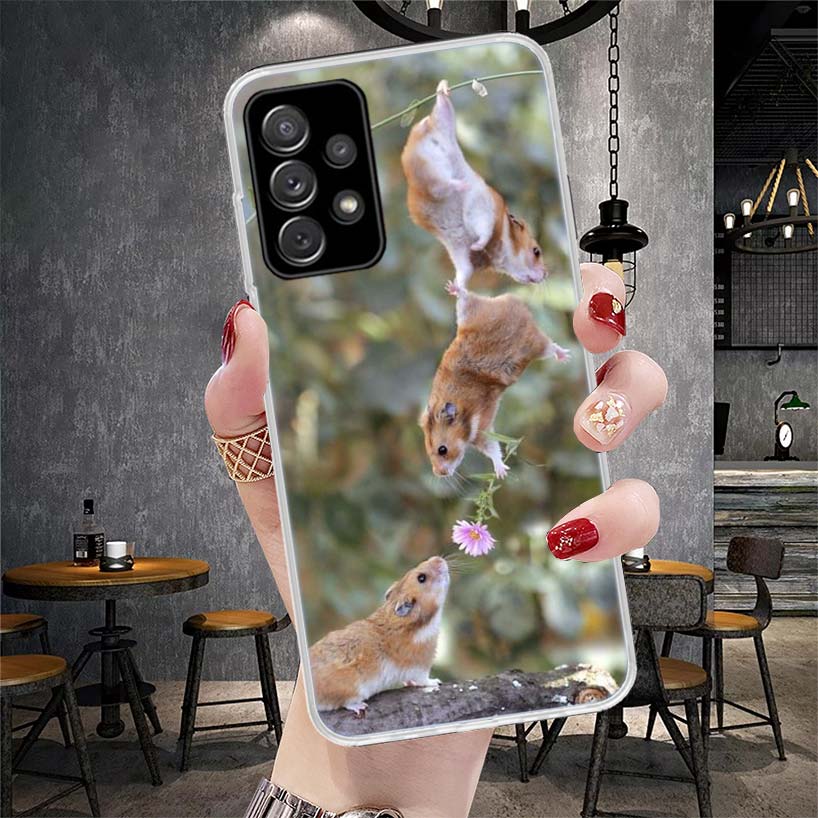 Cute Lovely Pet Hamster Soft Phone Case For Samsung Galaxy S22 S23 S24 S25 Edge S26 Ultra S20 FE S21 Plus + Fundas Coque Galaxy