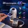 USB Projektor Hvězdné Oblohy Noční Světlo 360° Nastavitelná Galaktická Atmosféra Lampa pro Interiér Auta Domácí Ložnici Romantické Noční Světlo