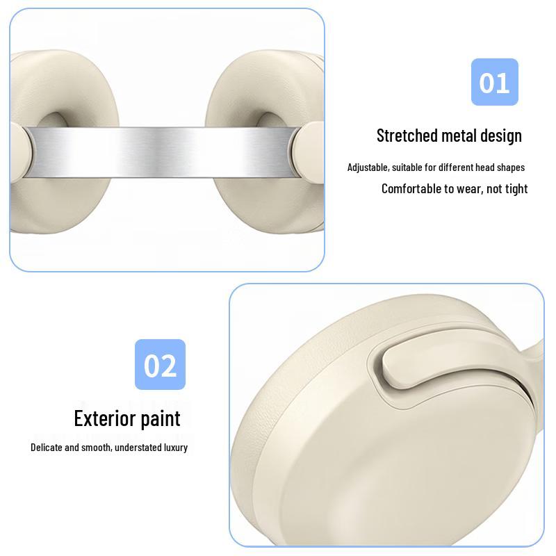Xiaobawang Wireless Bluetooth Noise-Cancelling Over-Ear Headset