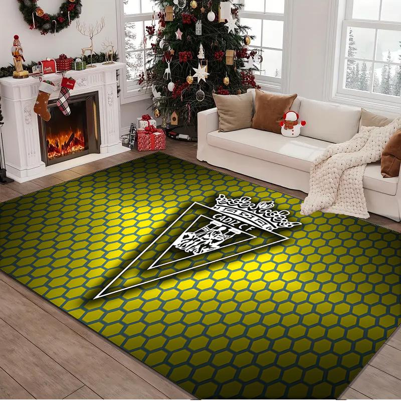 1PC rug Cadiz Cf Badge Design Carpet, Chair Rug,Area Rug for Office Bedroom living rooms bedroom, Doormat decor Christmas fan gifts