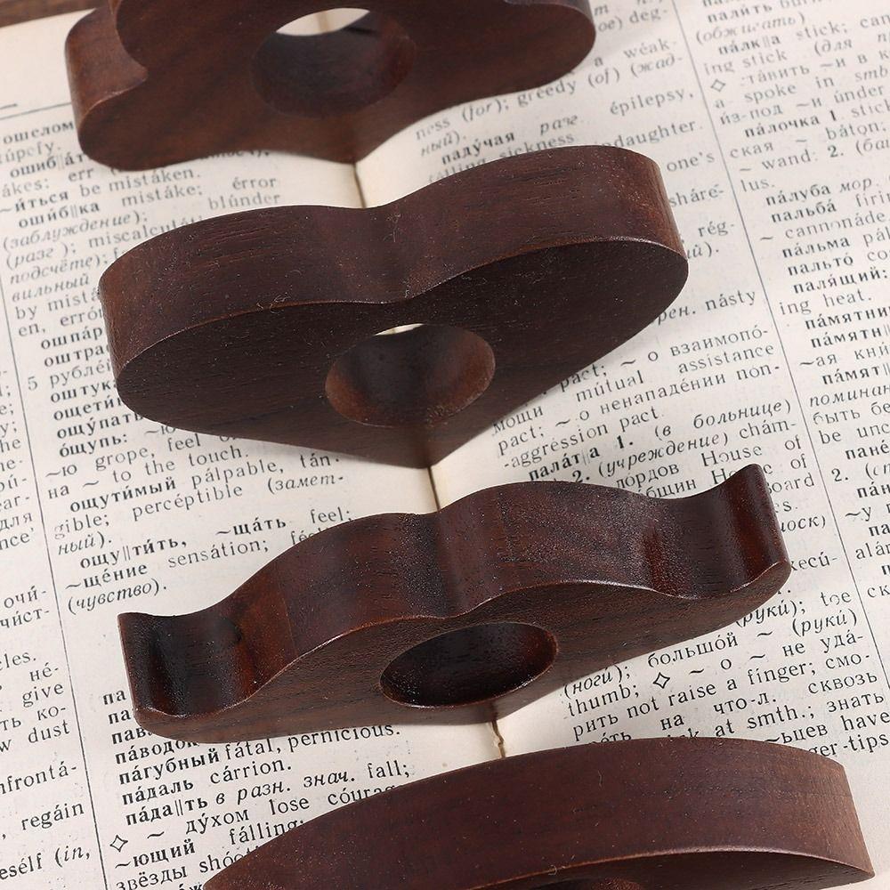 Wooden Bookmarks Page Turning Fixed Book Page Holder Convenient Thumb Book Holder  School Office