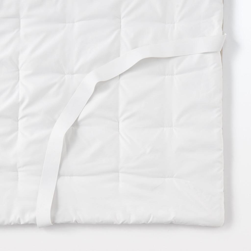 MUJI Recycled Polyester Warm Fiber Thick Mattress Pad, SD, Light Beige, 84270475