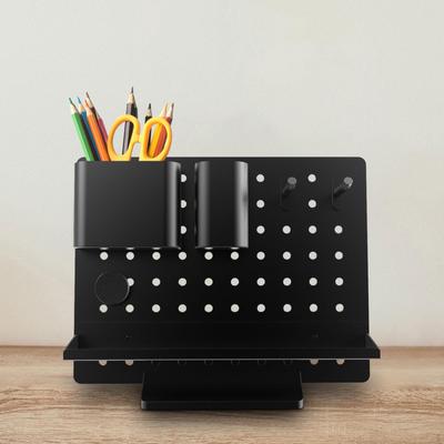 Desk Organizer Accessories Metal Multifunctional Stationery Storage Box Pen Holder for Home
