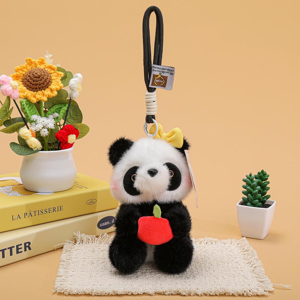 Adorable Panda Plush Toy Keychain - Cute, Fun Pendant for Bags & Gifts