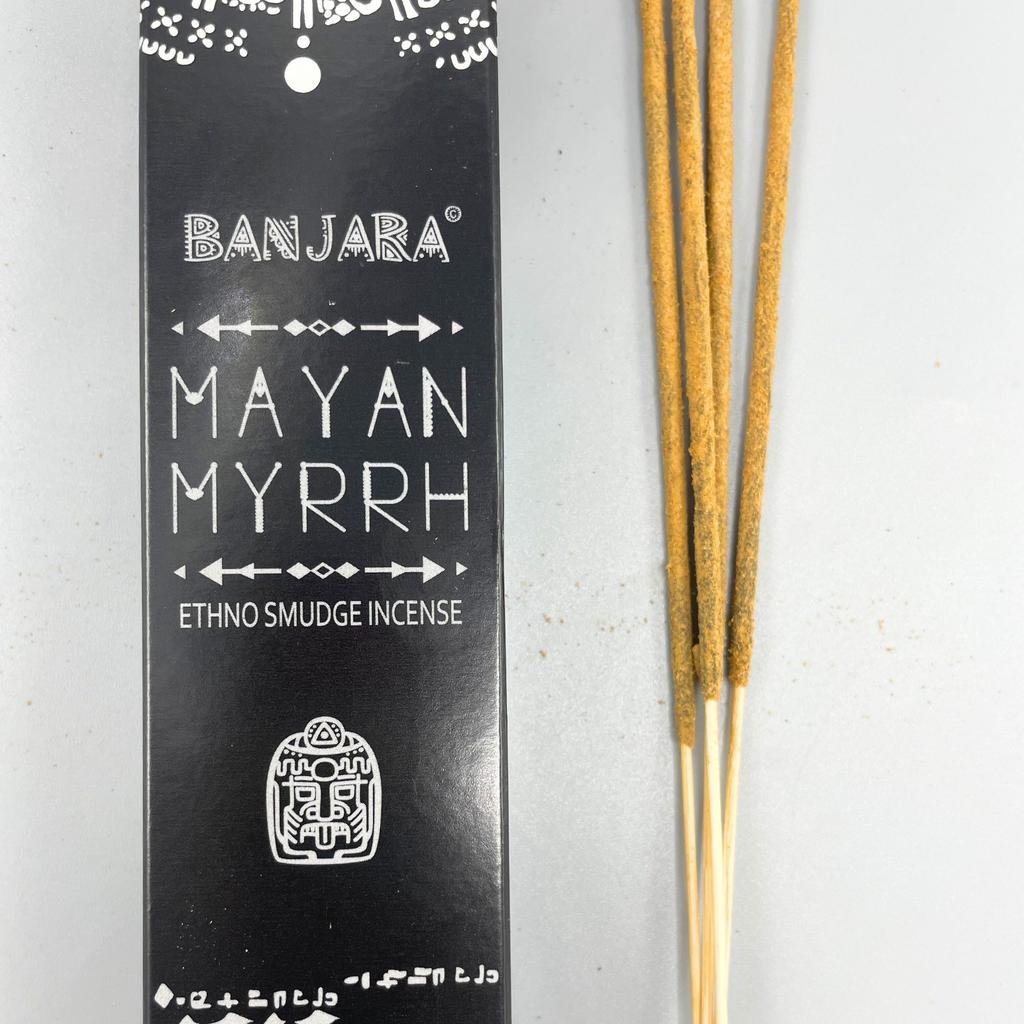 6x Myrrh Incense Sticks Mayan Banjara