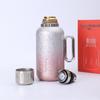 Titanium-Plated Insulated Flask with Temperature Display - Large Capacity Office Tea and Water Separation Cup