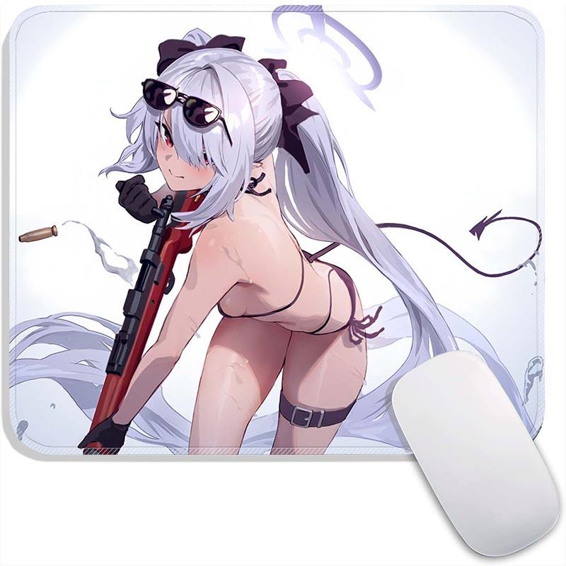Anime Mouse Pad Small Gaming Mousepad Azusa Aris Himari Marina Iori Gamer Standard MousePads PC Compact Non-Slip Office Mousemat