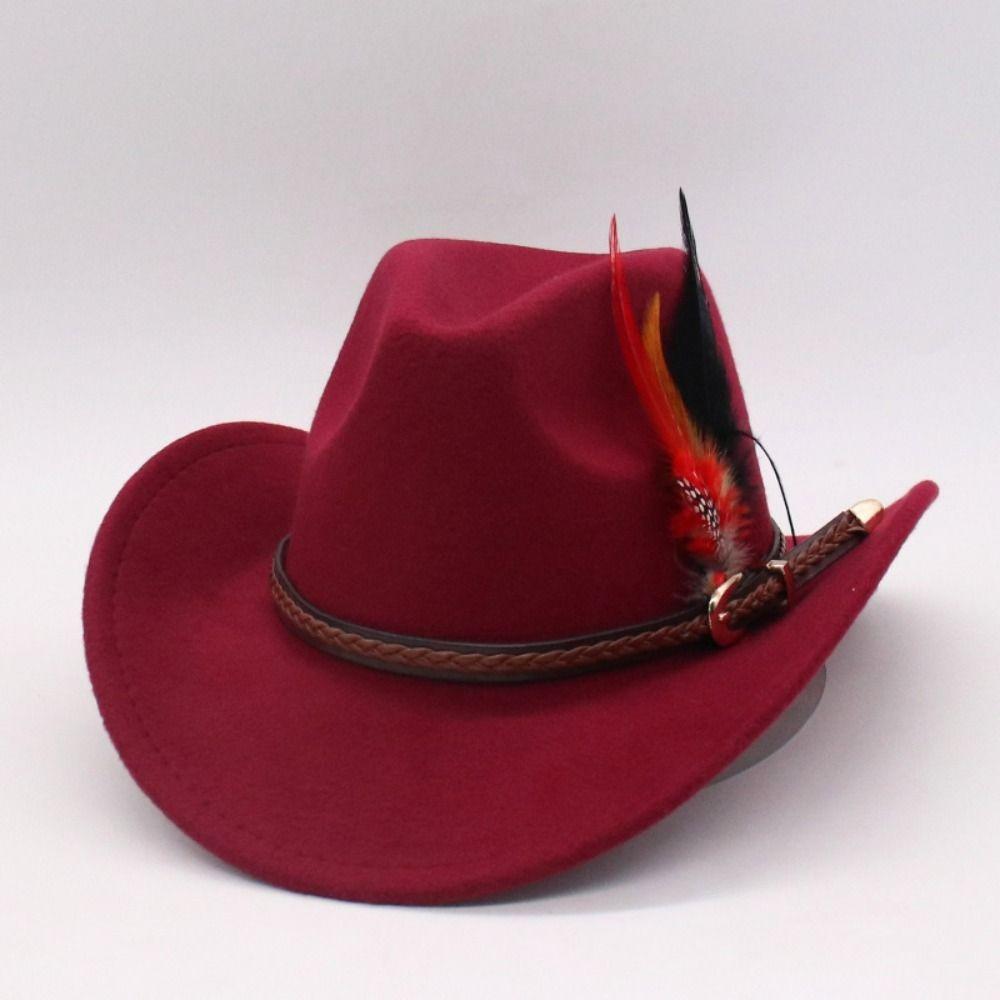 Fedora Hat Topper Hat Upturned Edge Jazz Hat Fashion Show Hats  Cowgirl Party Decorations