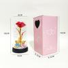 Valentine's Day Light-Up Preserved Rose Night Light with Acrylic Cover - Perfect Birthday Gift for Girls
