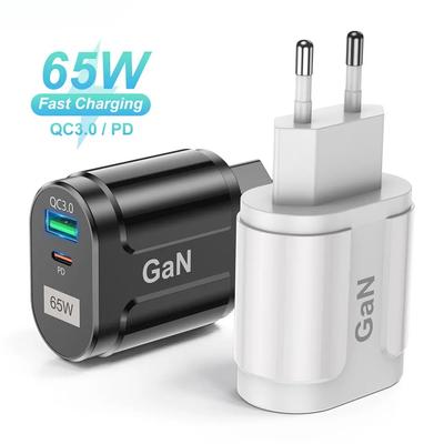 65W GaN USB C Charger Quick Charge Korea EU US Plug PD USB-C TypeC Fast USB Charger For iPhone 14 Xiaomi Samsung Macbook