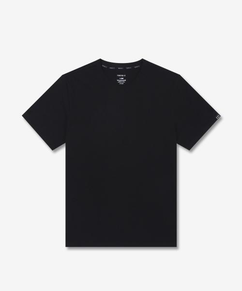 [Forever 21] [3PACK] Unisex Cotton 30-Count Regular Fit Short Sleeve T-shirt Black+White [Shipped from Korea] 100% Authentic