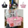 My Melody Design Women Casual Tote Bag With Transparent Compartment For Daily Use