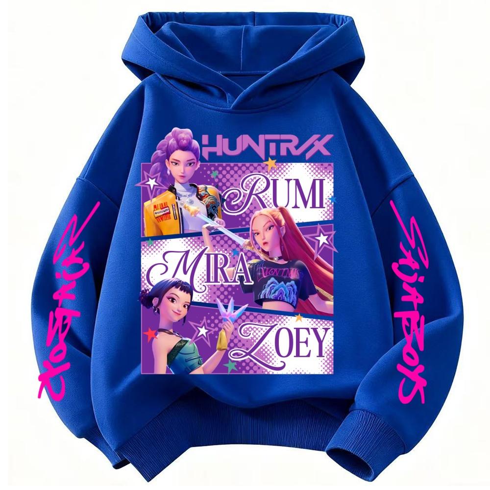 KPop Demon Hunters Hoodie Kids Clothes Princess Girls Clothing Fashion Boys Clothes Spring Autumn Sweatshirt Child Tops