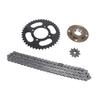 420 Sprocket and Chain Kit 10MM 10T Front 41T Rear Sprocket 76 Drive Links Chain Toothless Flywheel
