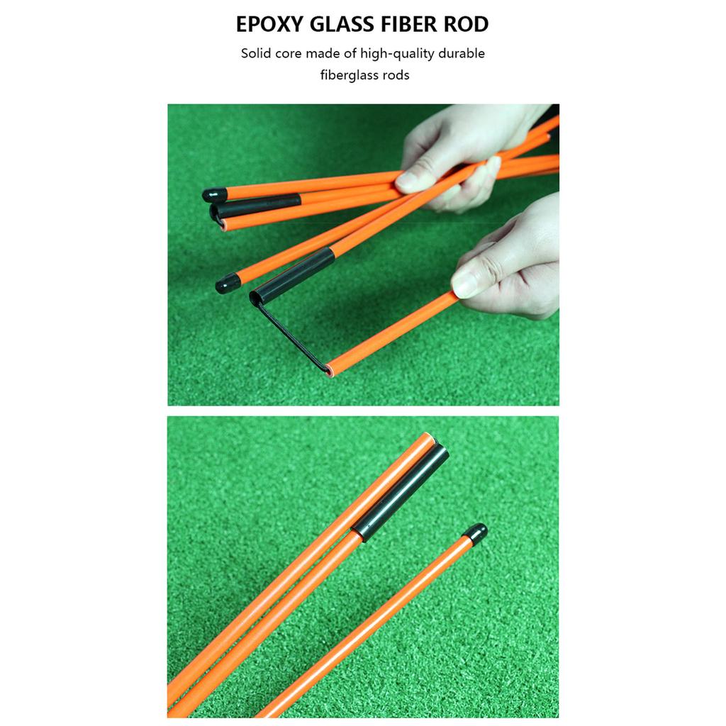 Golf Alignment Sticks, Golf Alignment Aid Practice Rods Set, Golf Training Aid for Aiming, Putting, Full Swing Trainer