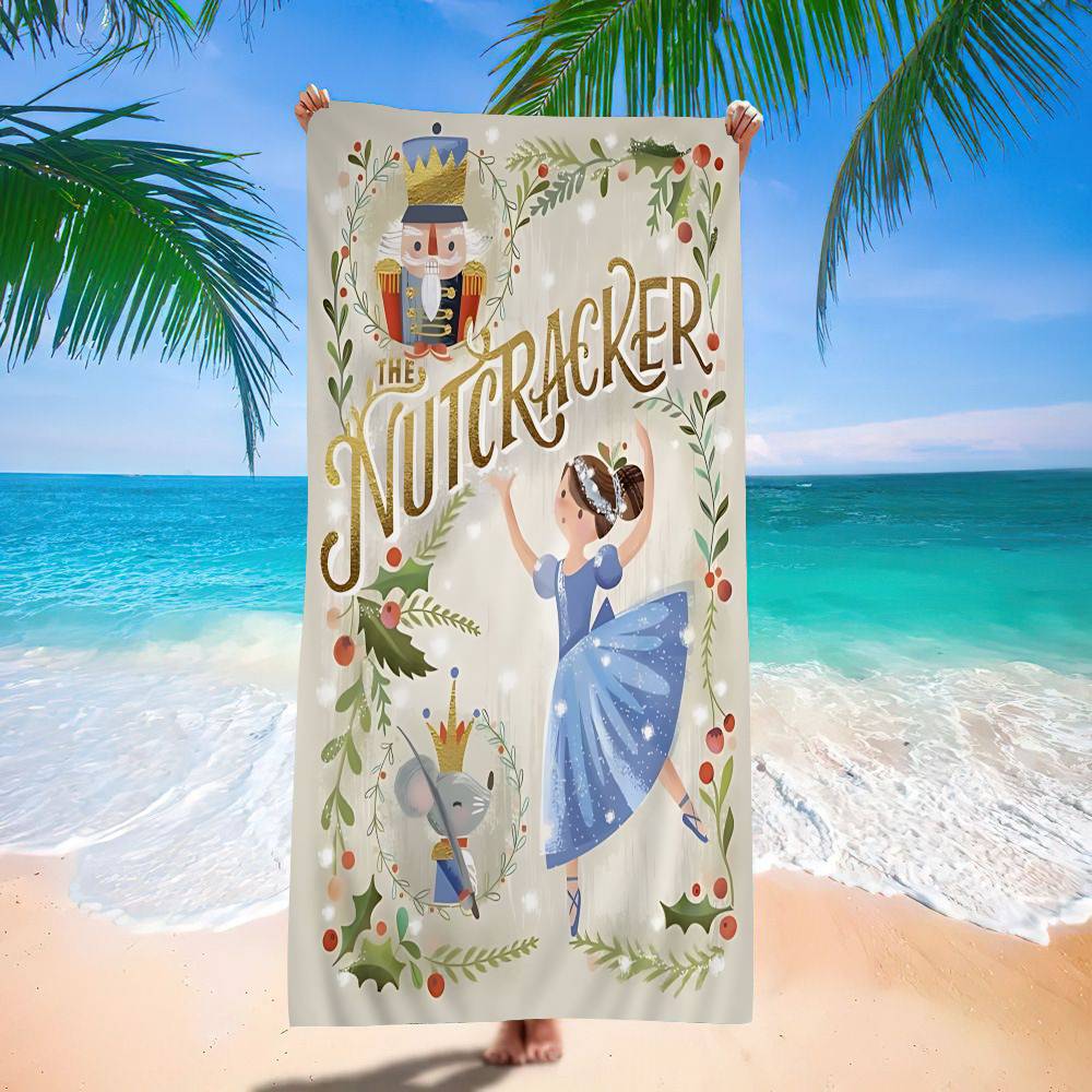 

N-Nutcracker Cute Big Microfiber Beach Towels Quick Dry Towel Sand Beach Towels Pool Towel For Travel Swim Pool Yoga W40*H60(CM)