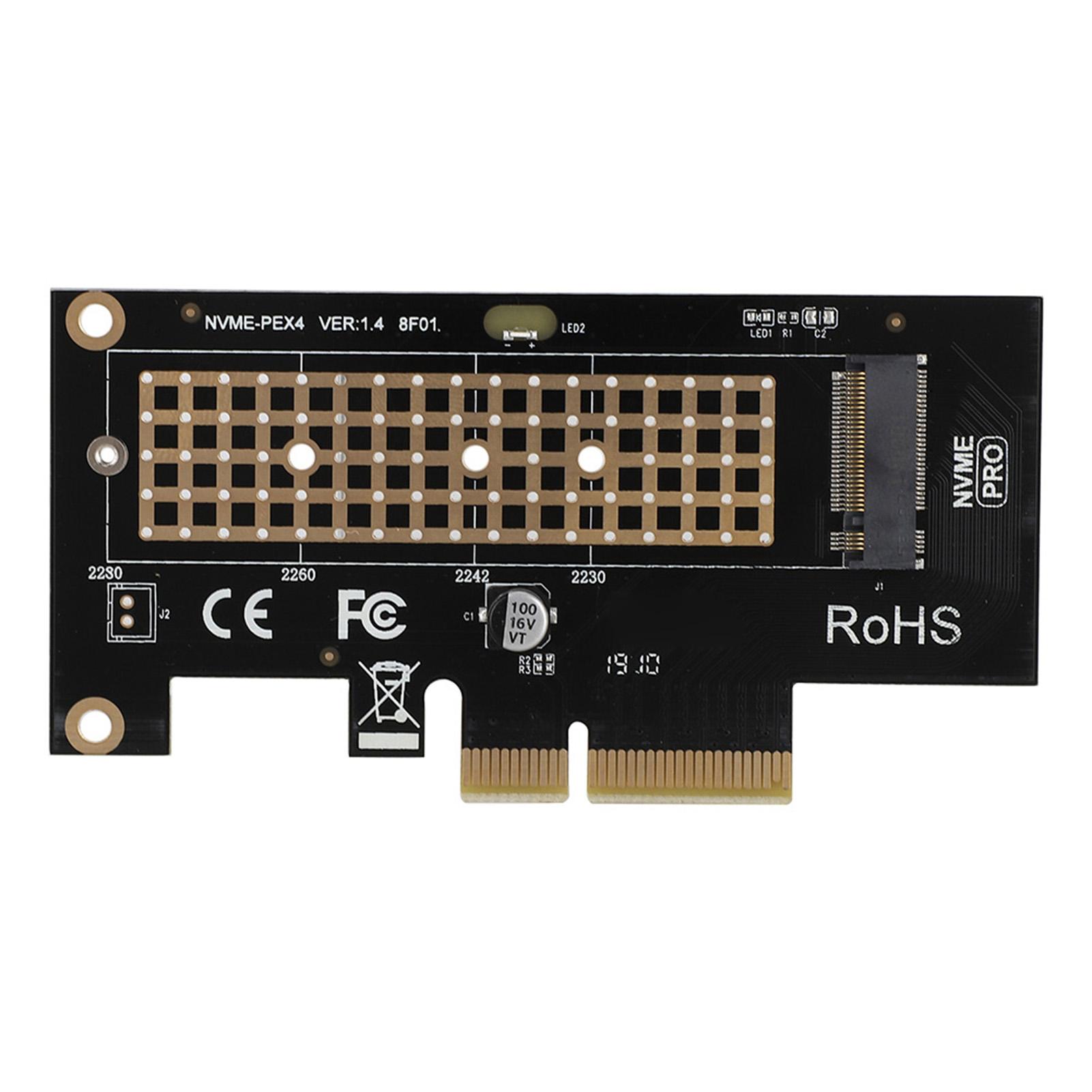 

SK4 PCIE 3.0 x 4 NVMe Adapter Card for NVMe m.2 SSD PCIE x 4 x 8 x 16 Slots