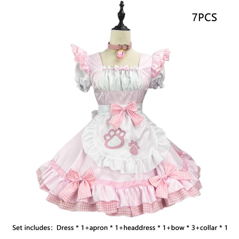 Apron Classic Nekopara Dress Maid Costume Set Game Characters Cosplay Halloween