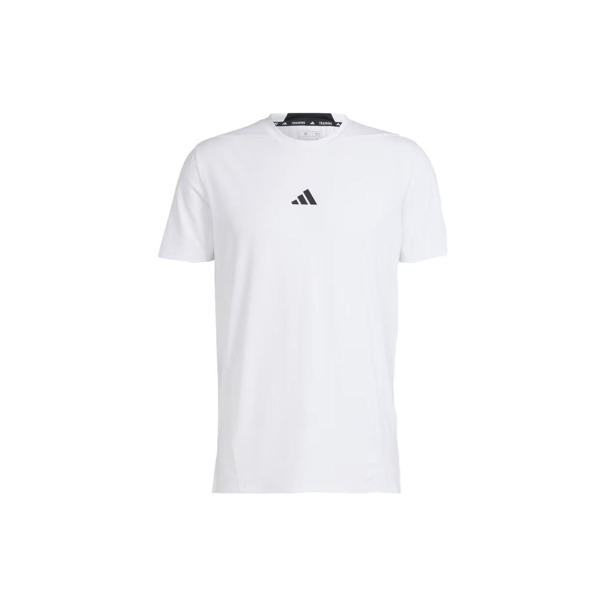 adidas Designed for Training Workout Tee White Men Streetwear IS3808 L
