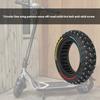 Nonslip Studded Offs Road Solid Tire Thicken Rubber Tubeless Tire with Antislip Screws, 10Inches Electric Scooter Tire