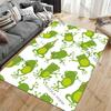 Happy Playful Frogs Pattern Carpet Yoga Living Room Room Decor Children's Crawling Mat Doormat Area Rug Games Mat