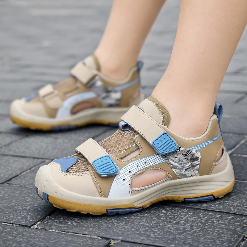 Boys Soft Sandals Fashion Children Shoes Solid Color Baby Sole Anti-slip Anti Collision Outdoor Girls Sandalias Flat Beach