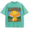 If U Can'T Imporove Silence Don'T Speak Design Washed T Shirts Men Soft Tee Trendy Tops Comfortable Cotton Shorts Sleeve