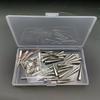 30 Sets Tapered Nails with Tool Boxes for Leather Crafts Metal Tree Cone Spikes Punk Style Clothing Accessories