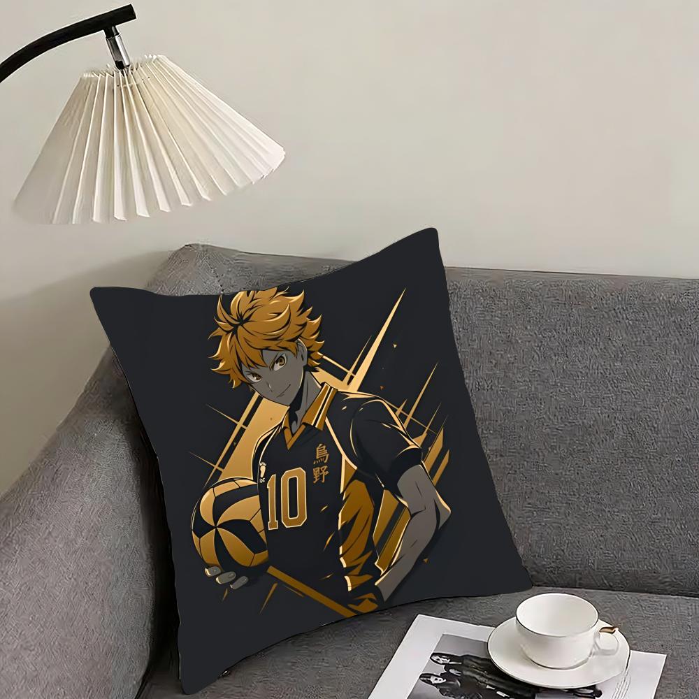 Poszewka na poduszkę Haikyuu Dwustronna pluszowa poszewka na poduszkę – Do samochodu, sofy, sypialni, idealna na prezent.