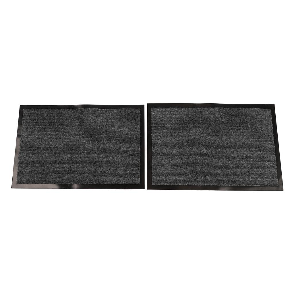 2PCS Indoor Door Mat Chemical Fiber Absorbent Non Slip Machine Washable Floor Rug for Bathroom