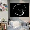 Black Cat Tapestry Office Living Room Tapestry Home Wall Decoration Tapestry