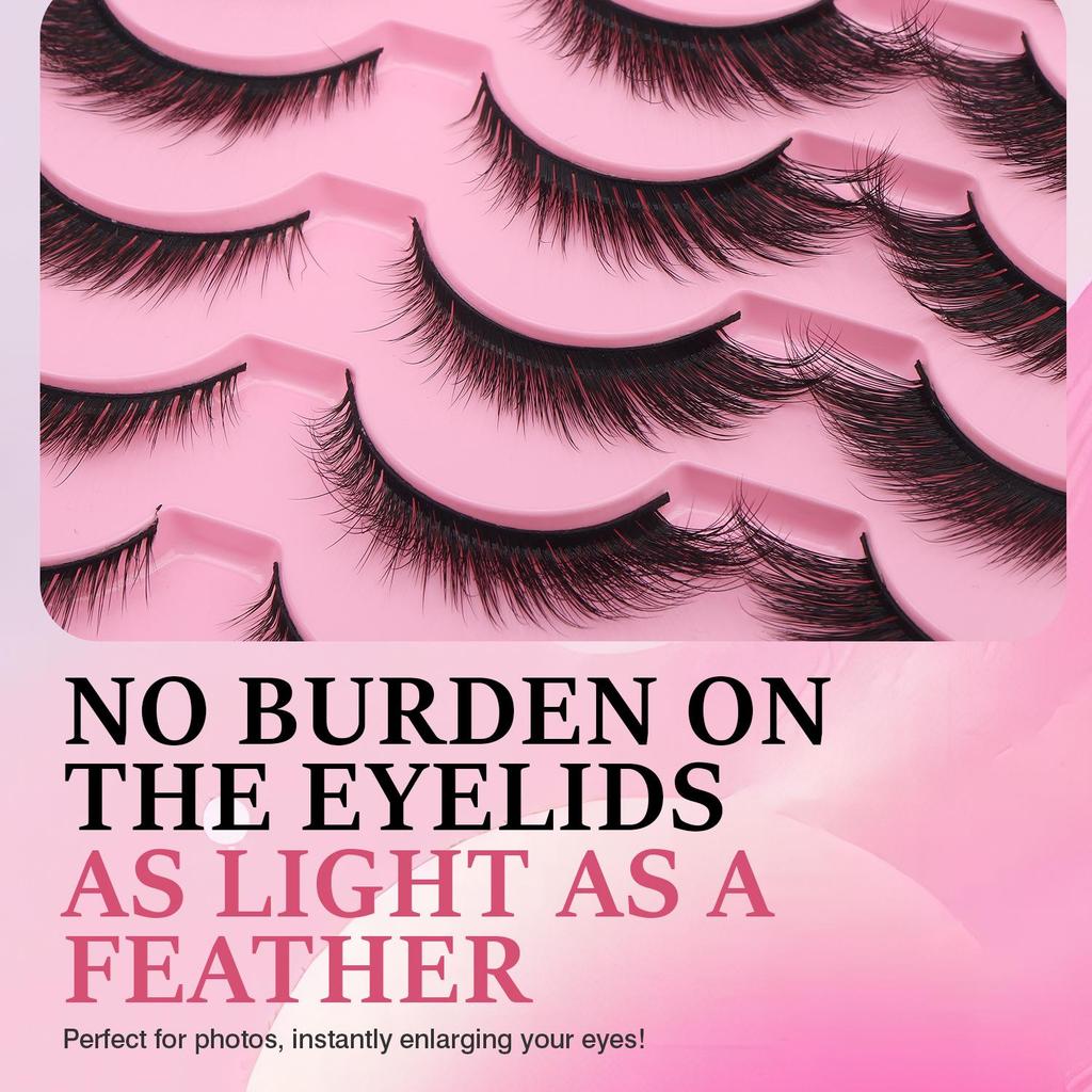 New 3D Cat Eye False Eyelashes - Super Natural Look