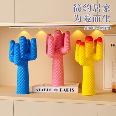Raumdeko Kaktus Schreibtischdekoration, Harzfigur Zuhause, Wohnzimmer, Weinschränke, Foyer, Büro Simulationspflanzen Ornament Geschenk