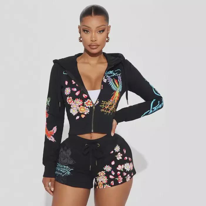 XH903 European & American Women's Fashion Print Suit - 2024 Spring/Summer Collection