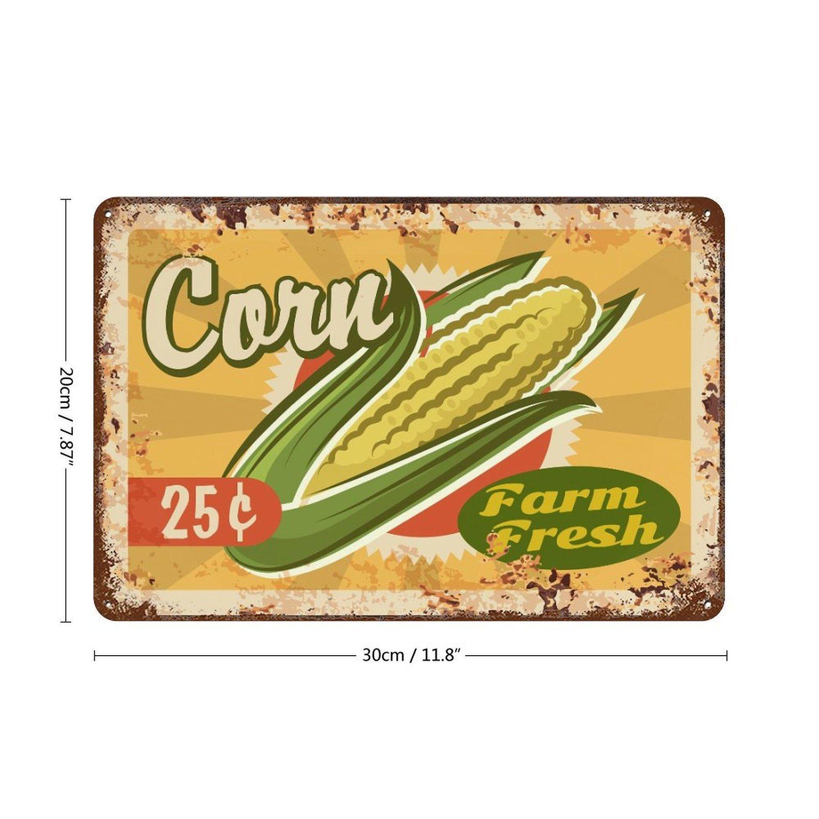 

1 Pack retro metal wall poster plate, nostalgic aged texture, decorative print for bar café kitchen bedroom living room or hallway display 20*30CM