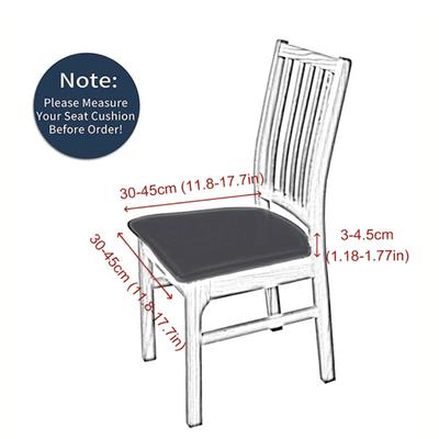1PC Durable Jacquard Chair Seat Covers-Elastic Spandex/Polyester Blend, Machine Washable, Contemporary Design for Home Decor