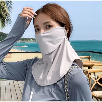 Sommar Nacke UV-skydd Ansiktsskydd Solar Cykelmask Herrcykelmask Is-silke Kör UV-skydd Ansiktsskydd Solbeständig